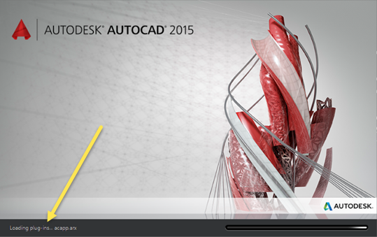 AutoCAD 2015 splashscreen