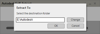 Autodesk install dialog