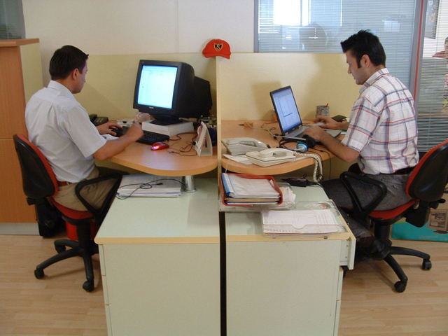 Two computer users